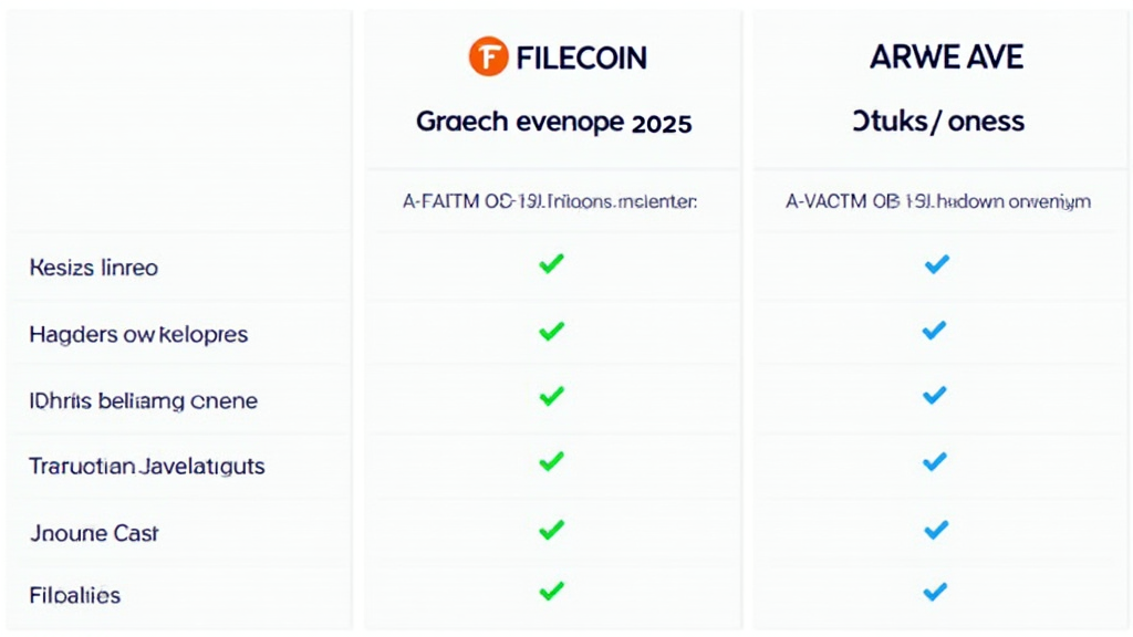 Filecoin vs Arweave 2025 comparison